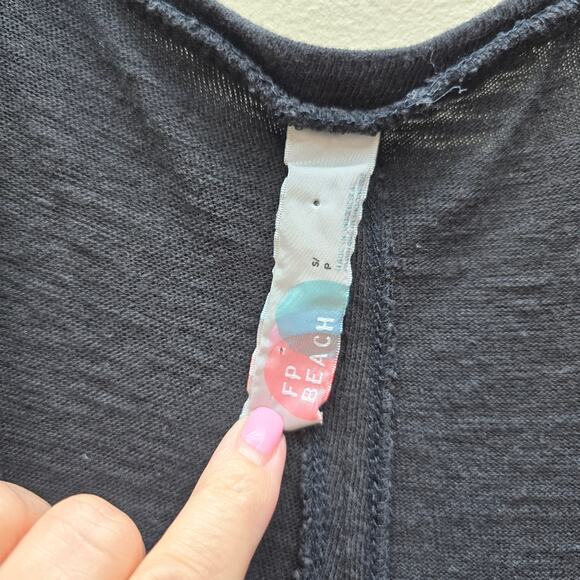 Free People Beach Women's Back Cut Out Adriana Maxi Dress Black Size Small - Picture 3 of 7